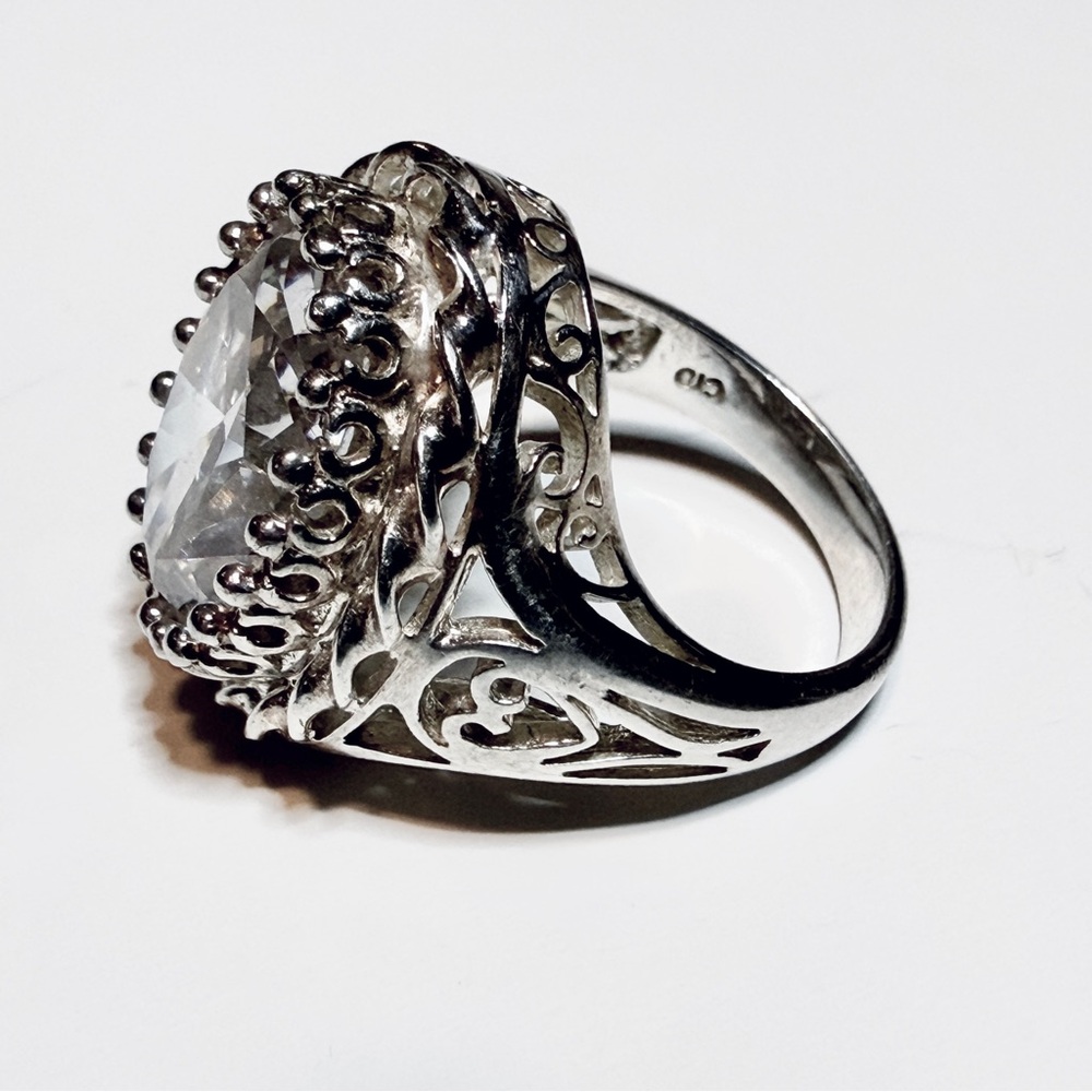 CZ Ring - vintage - 7.5